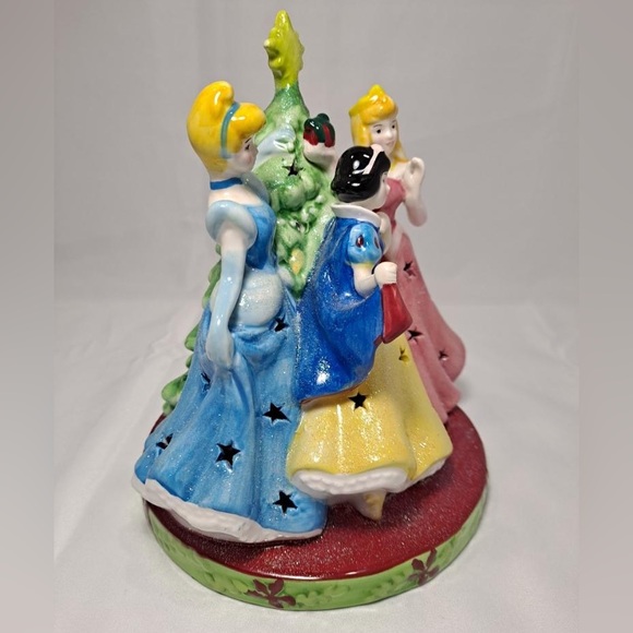 Disney Princesses Ceramic Lighted Christmas Tree Figurine Holiday UNTESTED - Picture 6 of 8